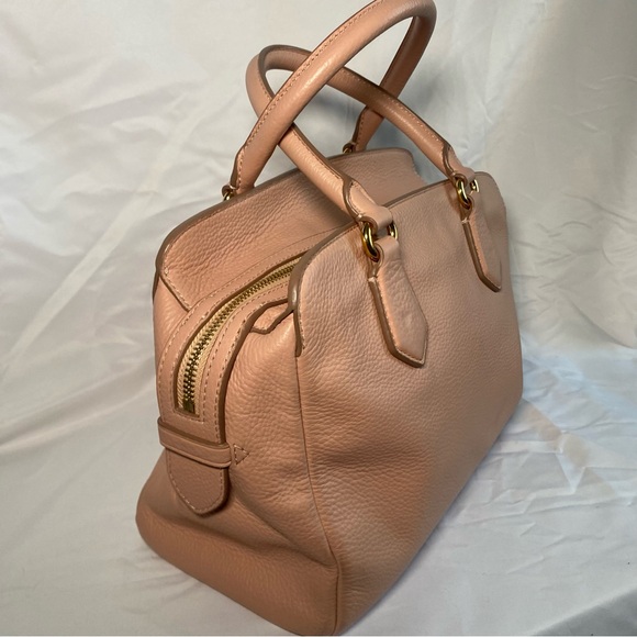 Cole Haan Dorset Leather Satchel Pink With Gold Hardwares Missing Long Strap - Picture 7 of 16